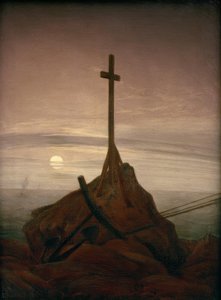 Cruz no mar Báltico de Caspar David Friedrich